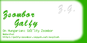 zsombor galfy business card